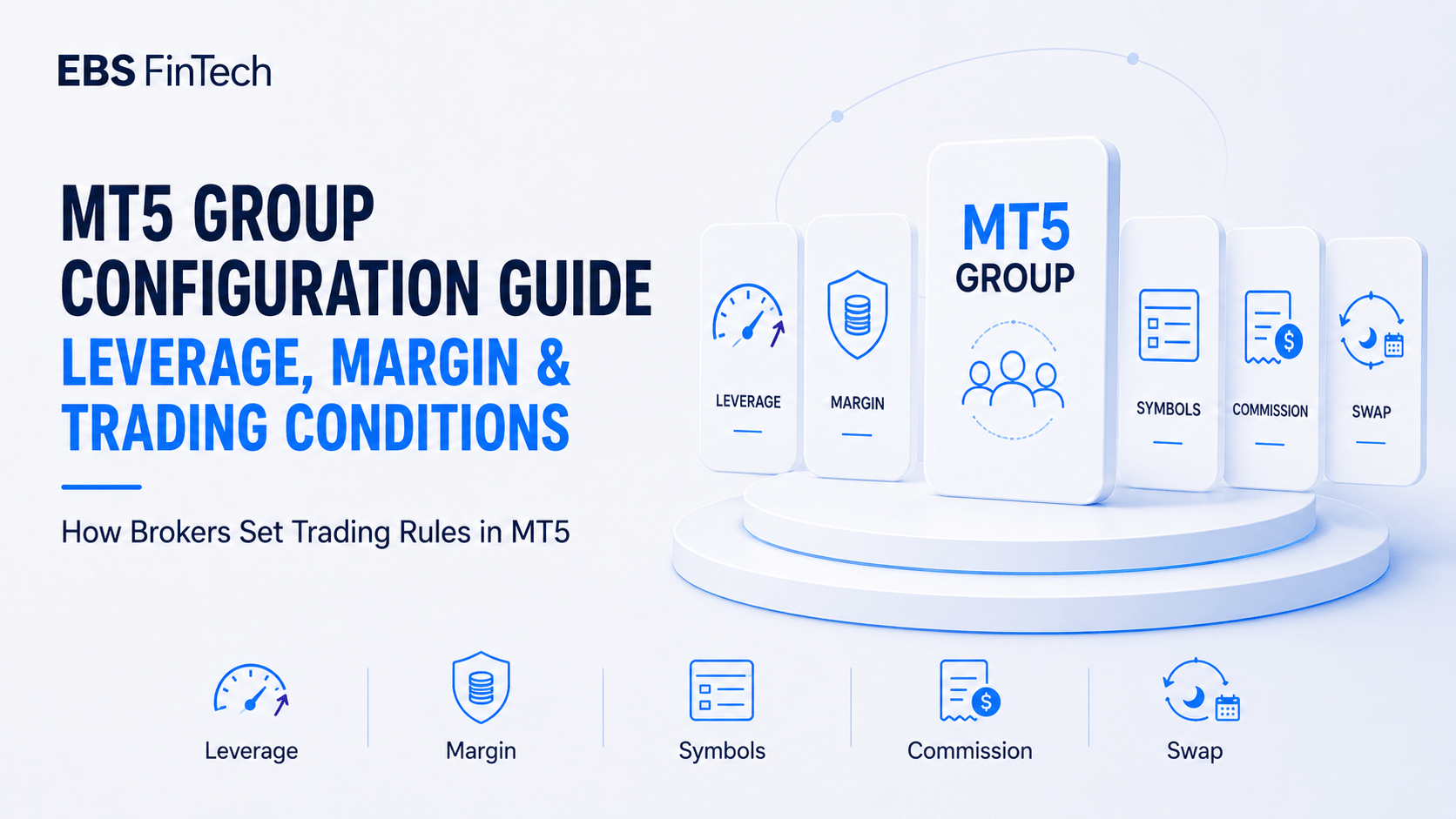 MT5 group configuration guide covering leverage and margin settings for brokers