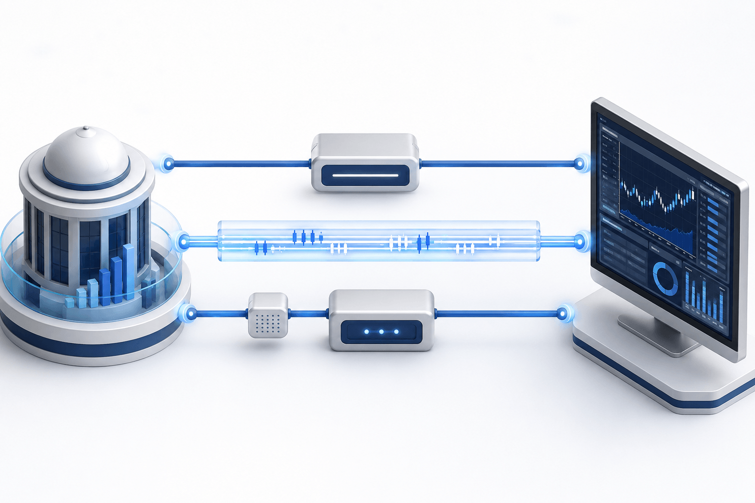 Gateway, FIX API and third party Bridge connectivity paths