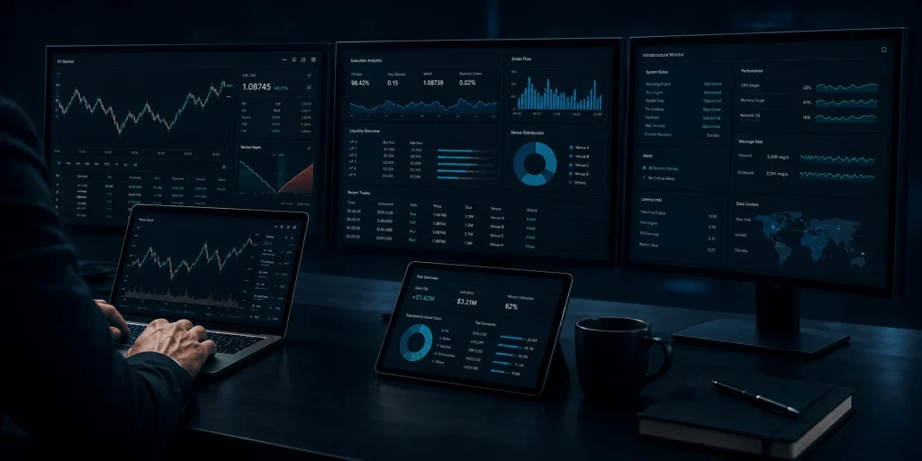 High-Tech Trading Operations Desk